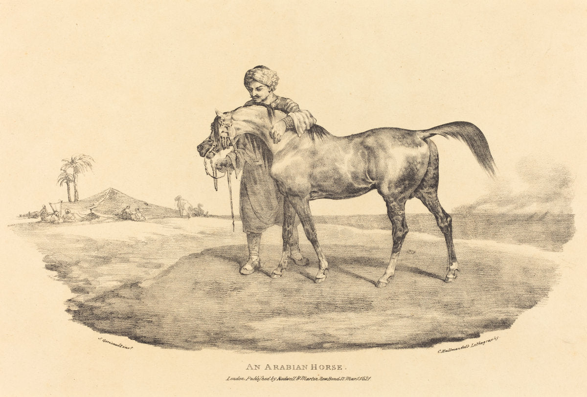 An Arabian Horse by Théodore Gericault (French, 1791 - 1824), 16X12"(A3)Poster Print
