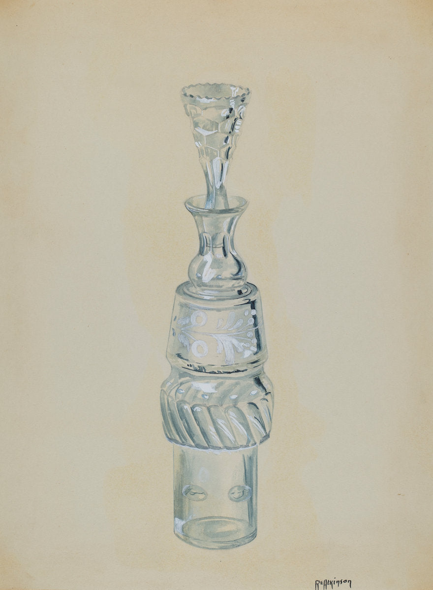 Caster Bottle by Ralph Atkinson (American, active c. 1935), 16X12"(A3)Poster Print