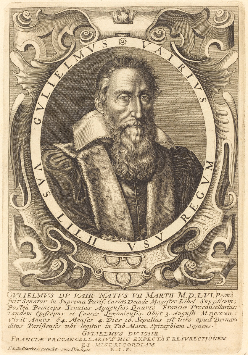 Guillaume du Vair by François Langlois (French, 1589 - 1647), 16X12"(A3)Poster Print