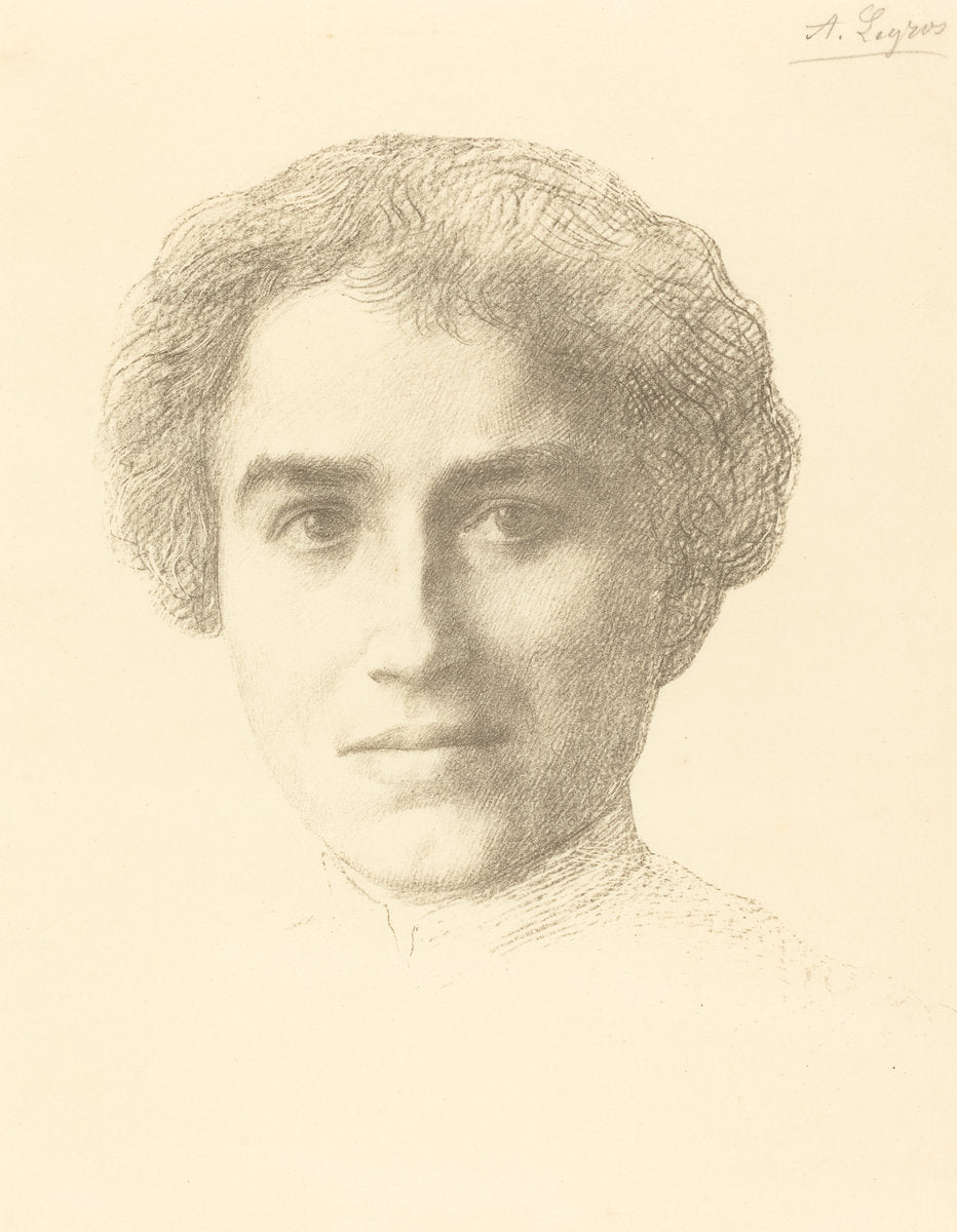 Mlle. Simpson by Alphonse Legros (French, 1837 - 1911), 16X12"(A3)Poster Print