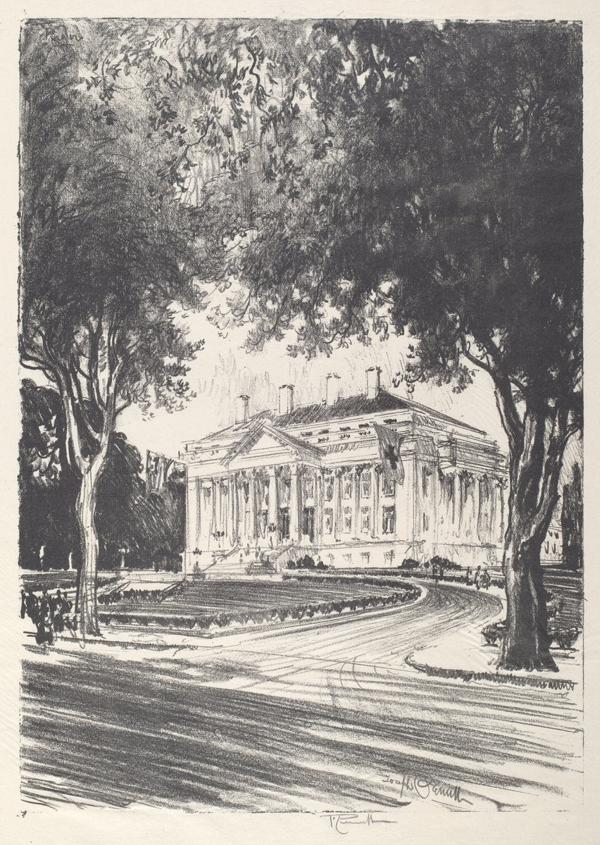 National Red Cross Headquarters, Washington by Joseph Pennell (American, 1857 - 1926), 16X12"(A3)Poster Print
