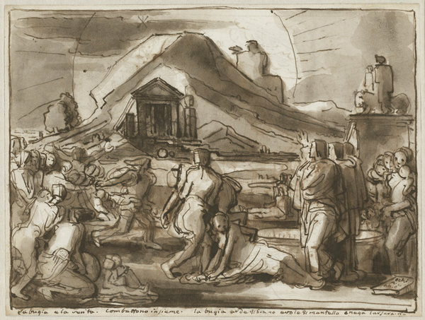 An Allegory of Truth and Falsehood (verso) by Fortunato Duranti (Italian, 1787 - 1863), 16X12"(A3)Poster Print