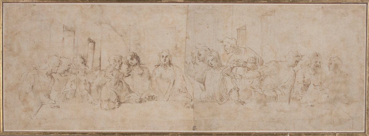 The Last Supper by Vincenzo Tamagni, after Leonardo da Vinci (Italian, 1492 - c. 1530), 16X12"(A3)Poster Print