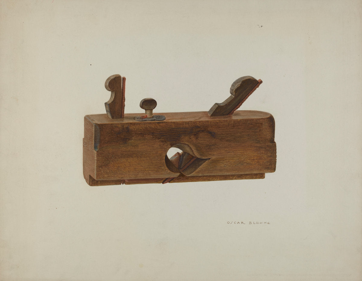 Plane by Oscar Bluhme (American, active c. 1935), 16X12"(A3)Poster Print