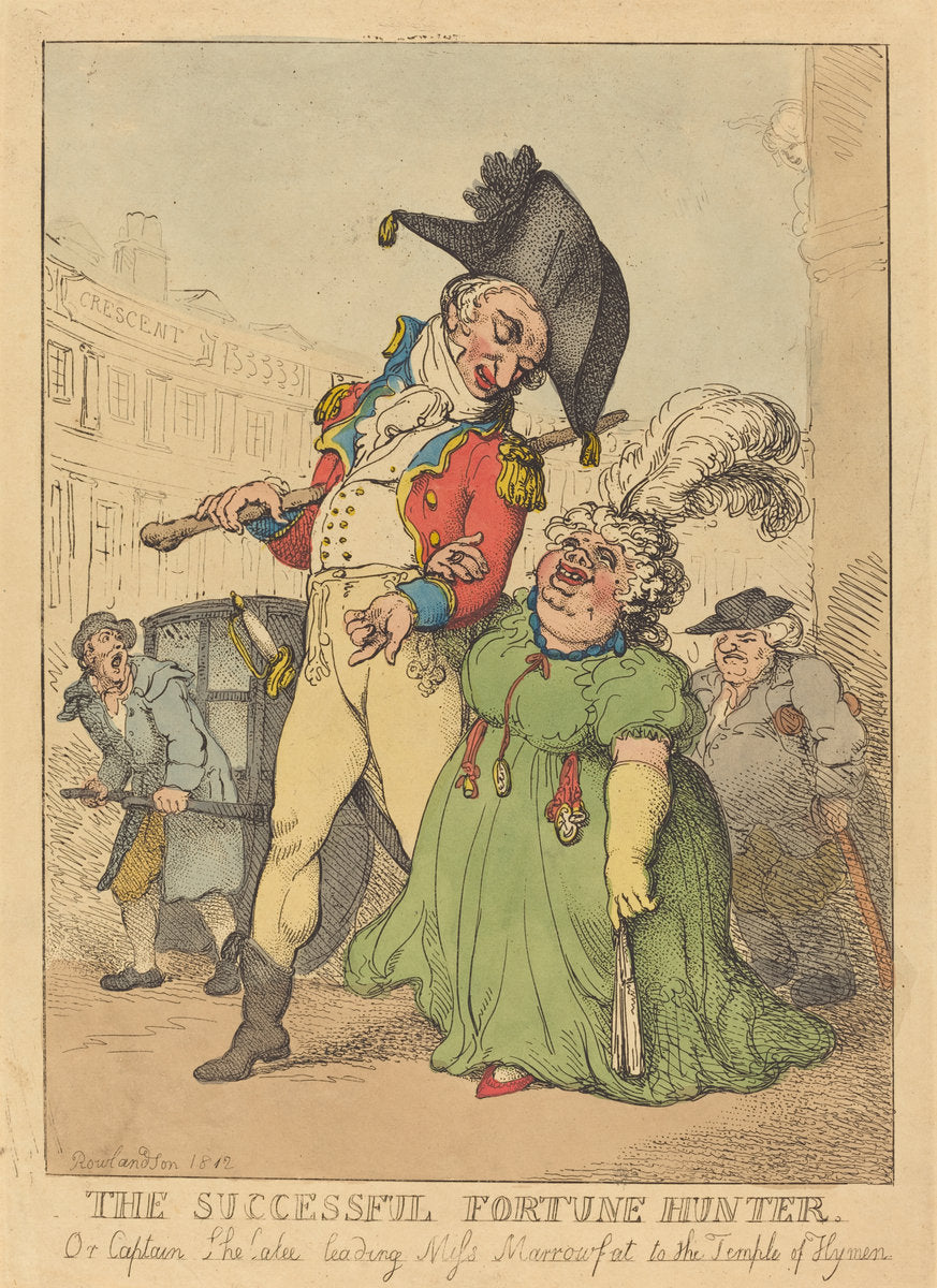 The Successful Fortune Hunter by Thomas Rowlandson (British, 1756 - 1827), 16X12"(A3)Poster Print