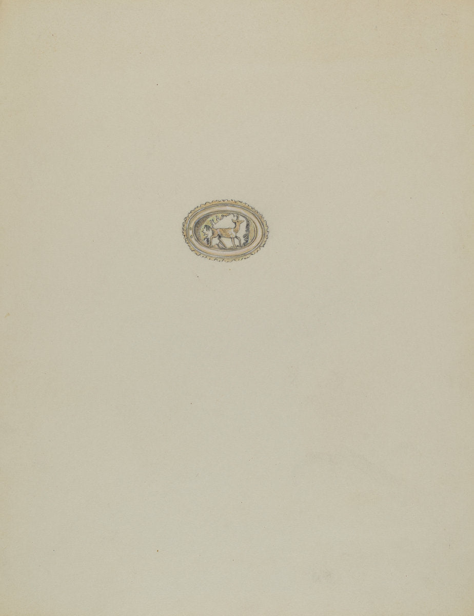 Brooch by Gladys Cook (American, active c. 1935), 16X12"(A3)Poster Print