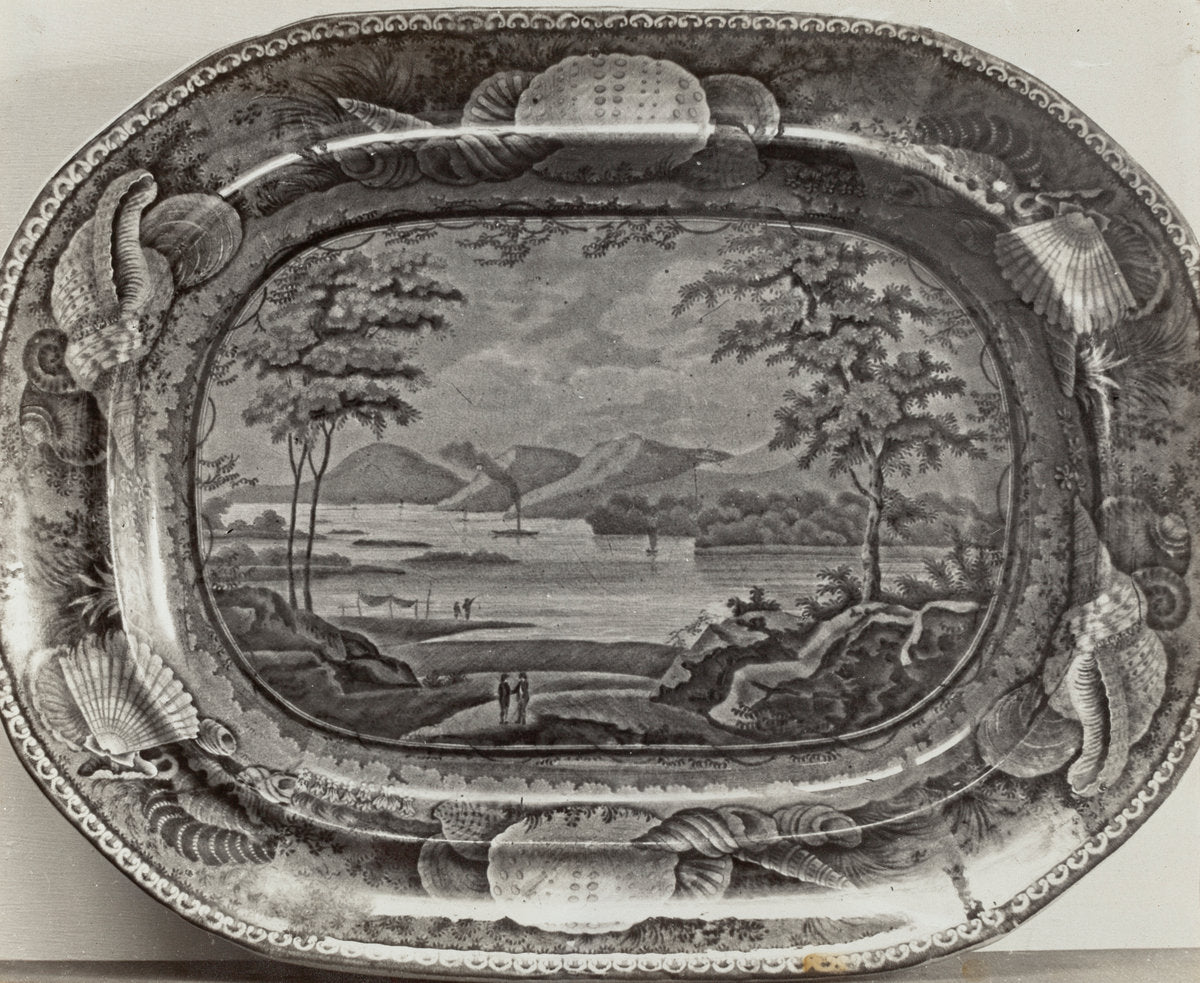 Platter - "Lake George" by Helmut Hiatt (American, active c. 1935), 16X12"(A3)Poster Print