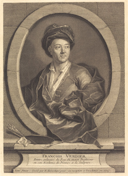 Francois Verdier by Etienne Desrochers after Jean Ranc (French, 1668 - 1741), 16X12"(A3)Poster Print