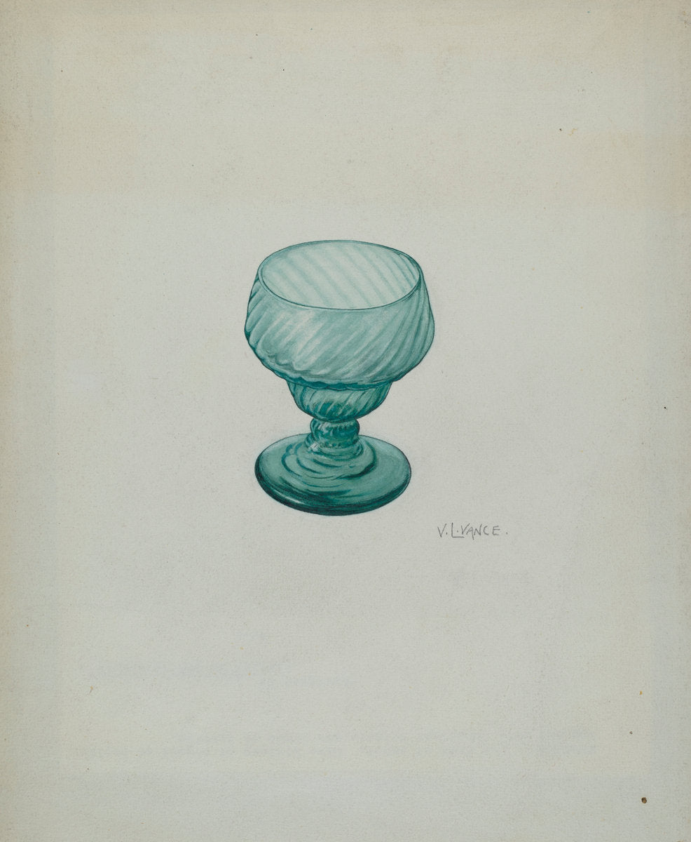 Glass by V.L. Vance (American, active c. 1935), 16X12"(A3)Poster Print