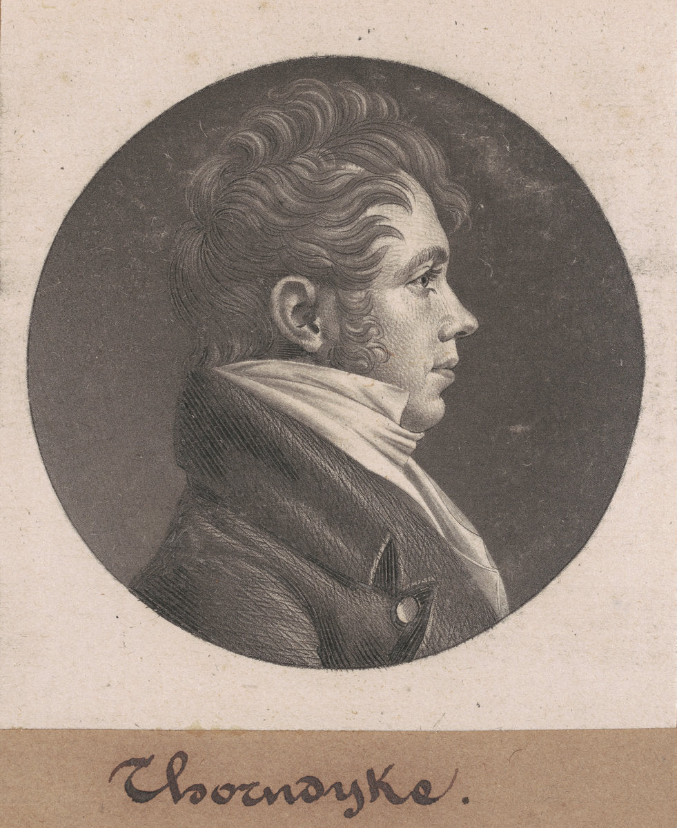 Thorndyke by Charles B. J. Févret de Saint-Mémin (French, 1770 - 1852), 16X12"(A3)Poster Print