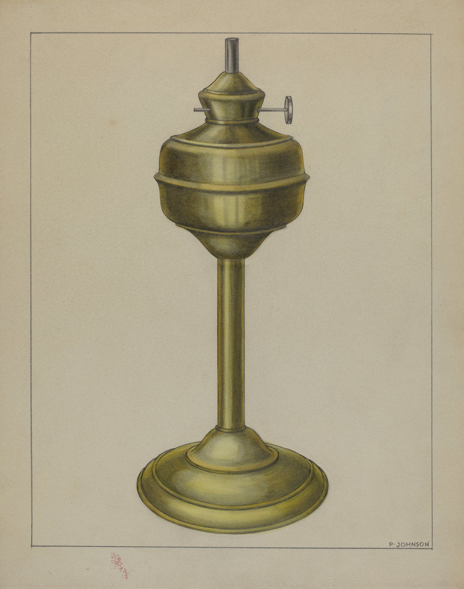 Lamp by Philip Johnson (American, active c. 1935), 16X12"(A3)Poster Print