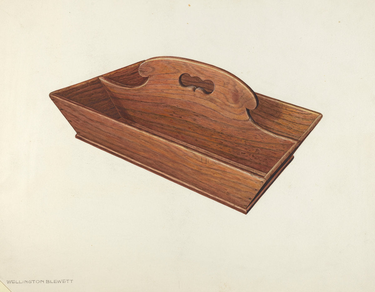 Knife and Fork Holder by Wellington Blewett (American, active c. 1935), 16X12"(A3)Poster Print