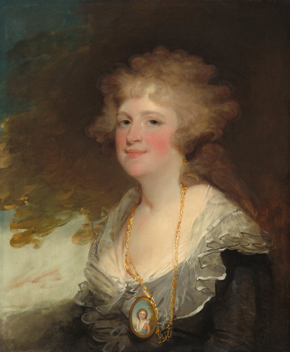 Sarah Shippen Lea (Mrs. Thomas Lea) by Gilbert Stuart (American, 1755 - 1828), 16X12"(A3)Poster Print