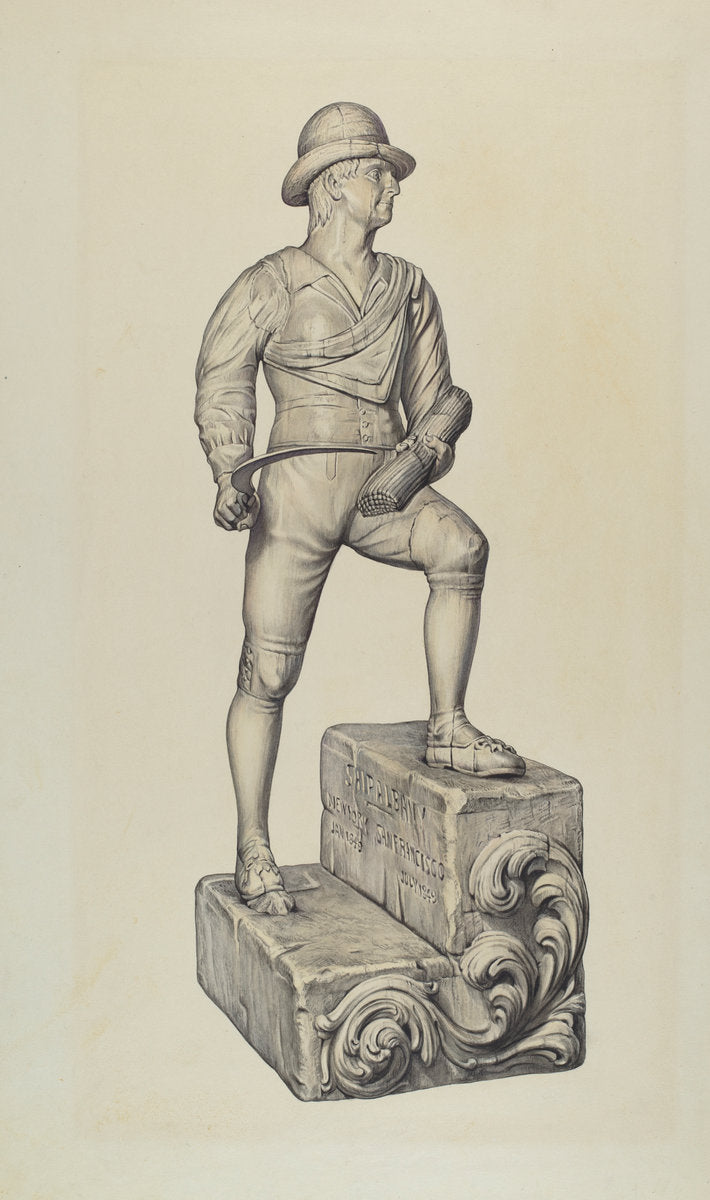 Figurehead by Elisabeth Fulda (American, active c. 1935), 16X12"(A3)Poster Print