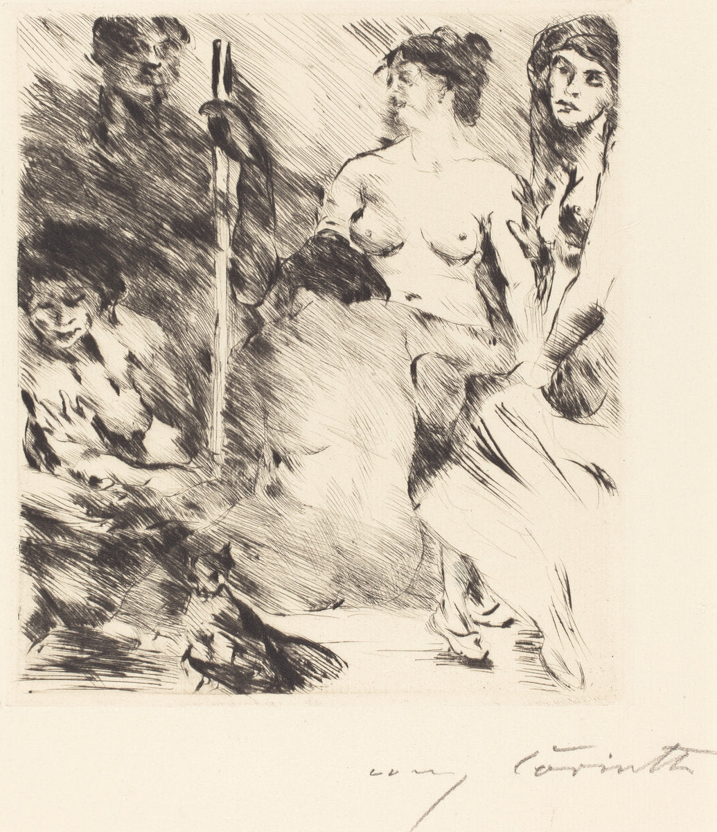 Harem (Der Harem) by Lovis Corinth (German, 1858 - 1925), 16X12"(A3)Poster Print