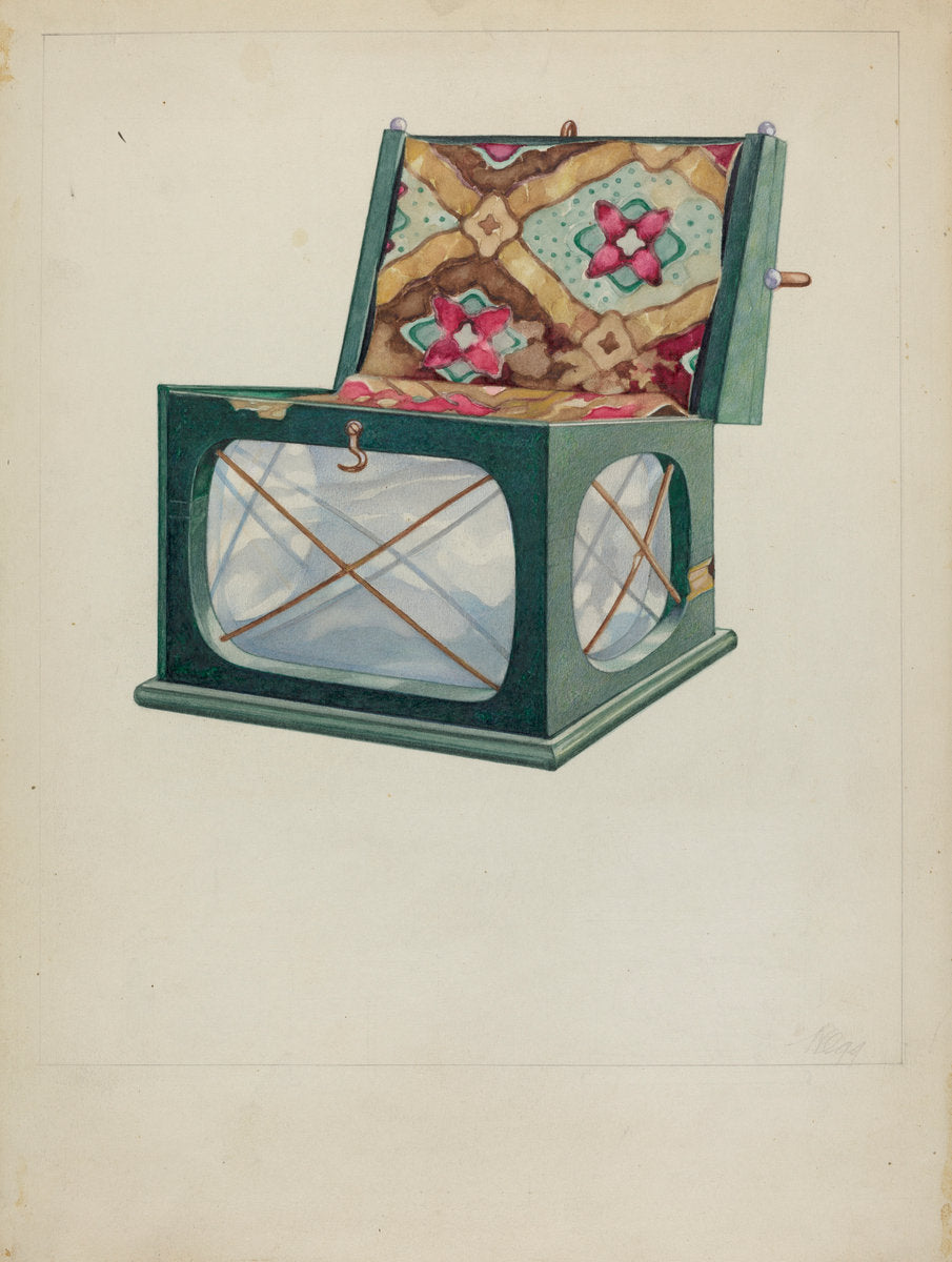 Foot Warmer by Arthur Wegg (American, active c. 1935), 16X12"(A3)Poster Print