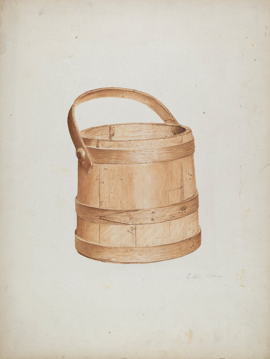 Sugar Bucket by Ardella Watkins (American, active c. 1935), 16X12"(A3)Poster Print
