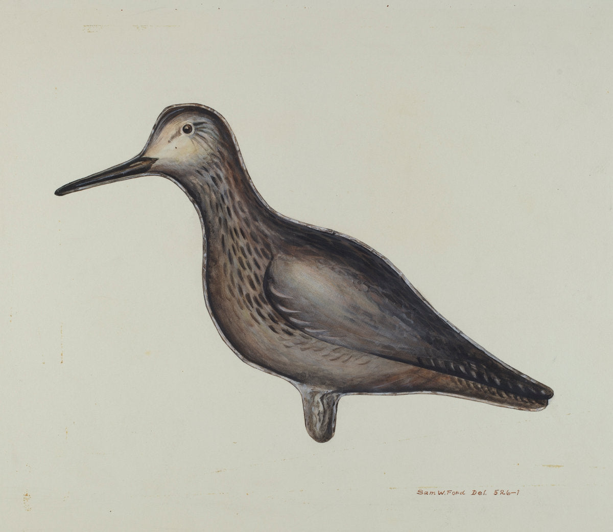 Greater Yellow Leg Decoy by Samuel W. Ford (American, active c. 1935), 16X12"(A3)Poster Print