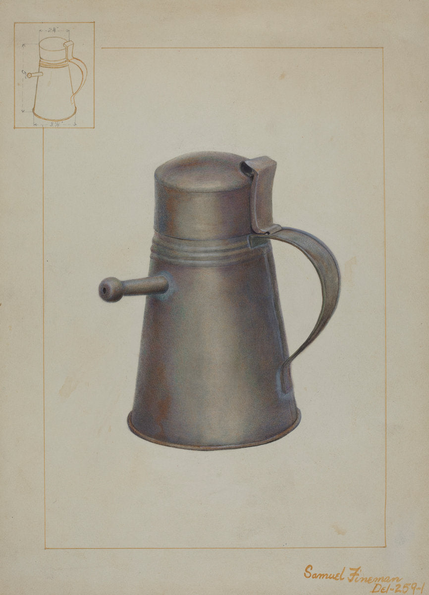 Baby's Feeding Bottle by Samuel Fineman (American, active c. 1935), 16X12"(A3)Poster Print