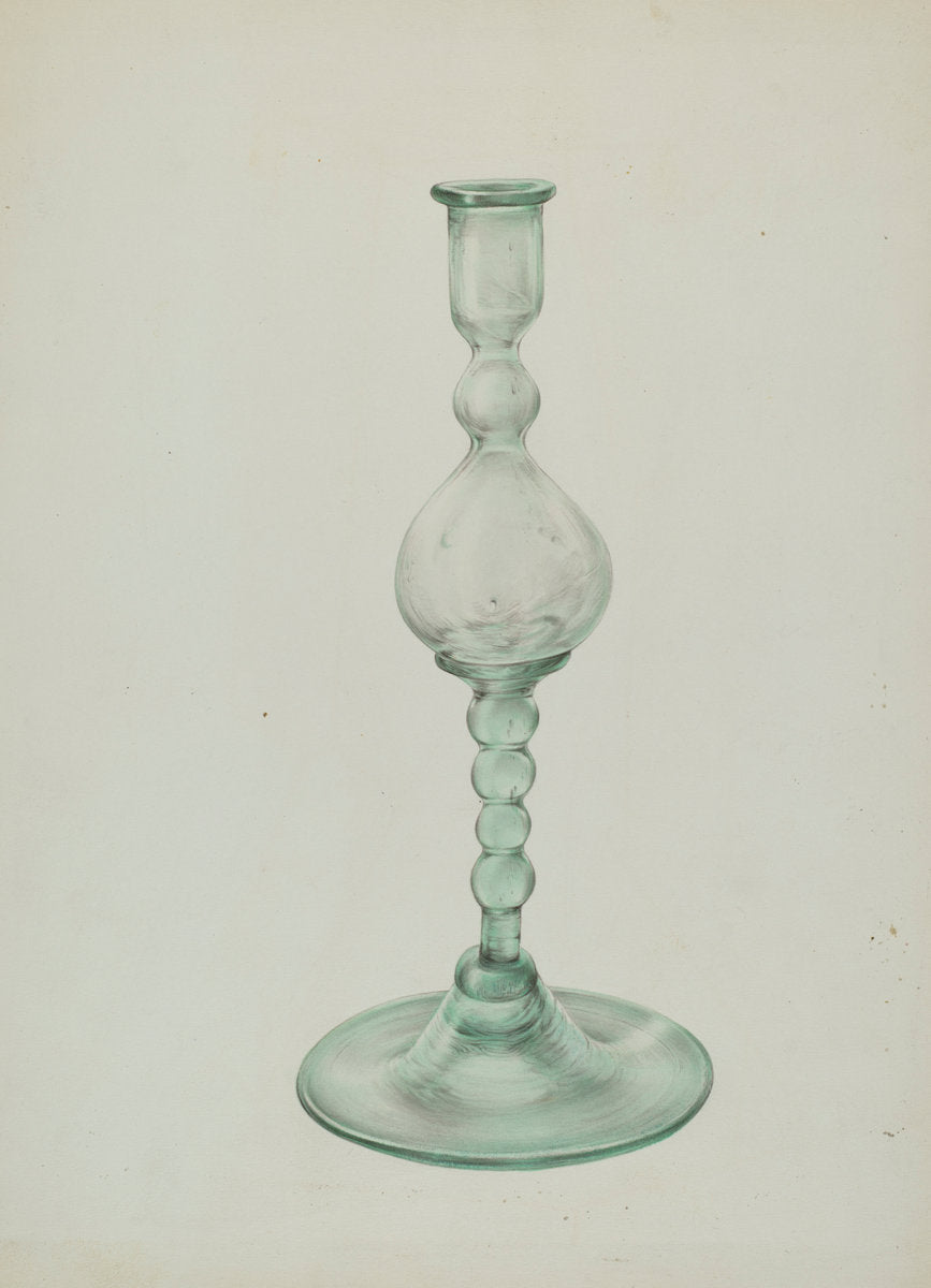 Candlestick by Elisabeth Fulda (American, active c. 1935), 16X12"(A3)Poster Print