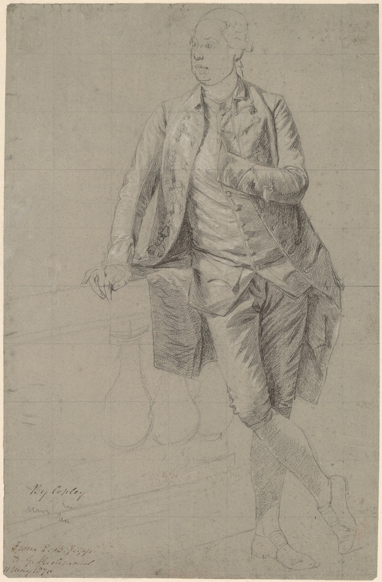 A Gentleman by John Singleton Copley (American, 1738 - 1815), 16X12"(A3)Poster Print