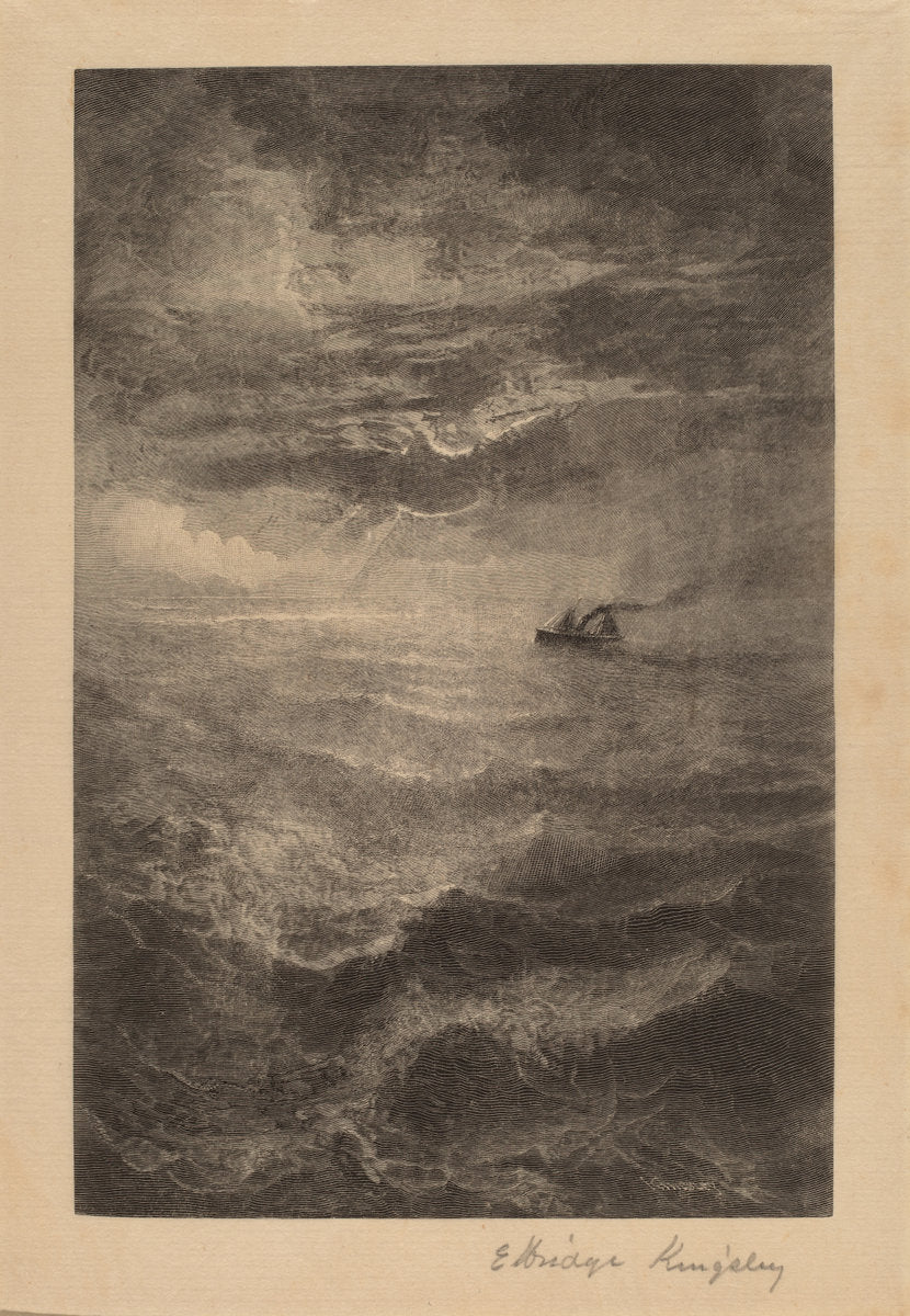 At Sea by Elbridge Kingsley (American, 1842 - 1918), 16X12"(A3)Poster Print