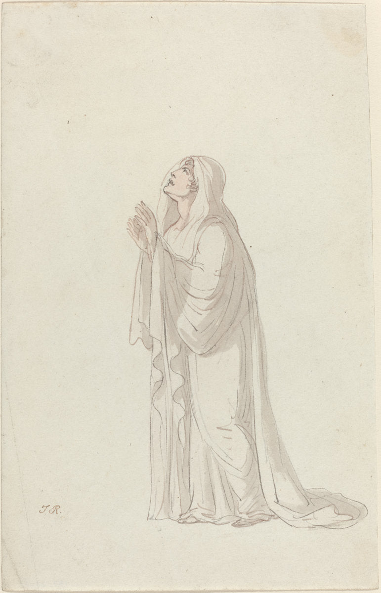 Antique Figure by Thomas Rowlandson (British, 1756 - 1827), 16X12"(A3)Poster Print