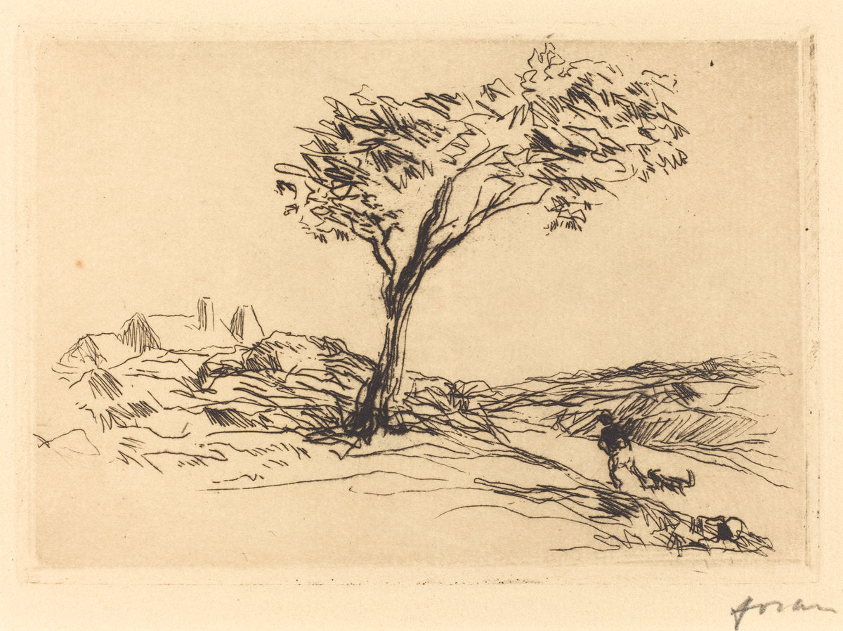 Landscape in the Environs of Versailles by Jean-Louis Forain (French, 1852 - 1931), 16X12"(A3)Poster Print
