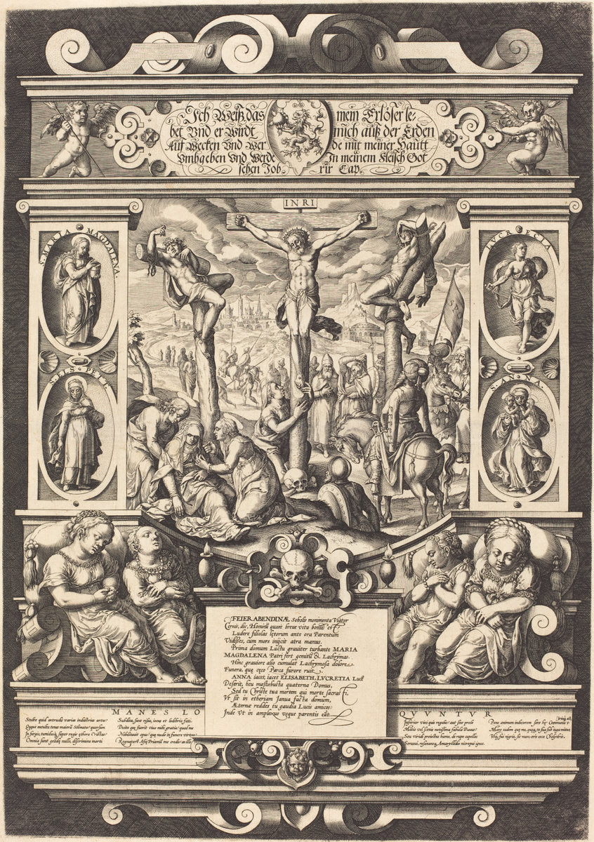 16th century by German 16th Century (Funeral Monument to the Daughters of Feuerabend), 16X12"(A3)Poster Print