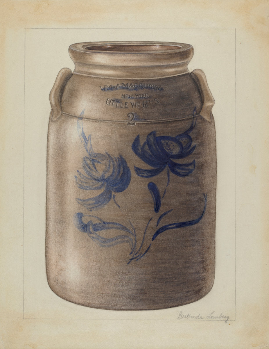 Jar by Gertrude Lemberg (American, active c. 1935), 16X12"(A3)Poster Print