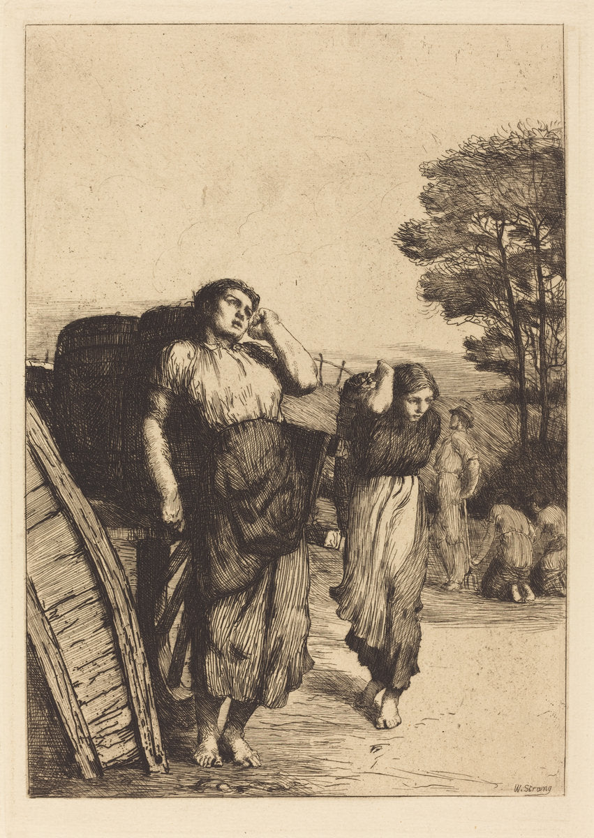 Potato Lifting by William Strang (Scottish, 1859 - 1921), 16X12"(A3)Poster Print