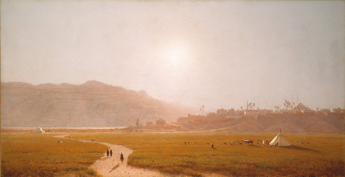 Siout, Egypt by Sanford Robinson Gifford (American, 1823 - 1880), 16X12"(A3)Poster Print
