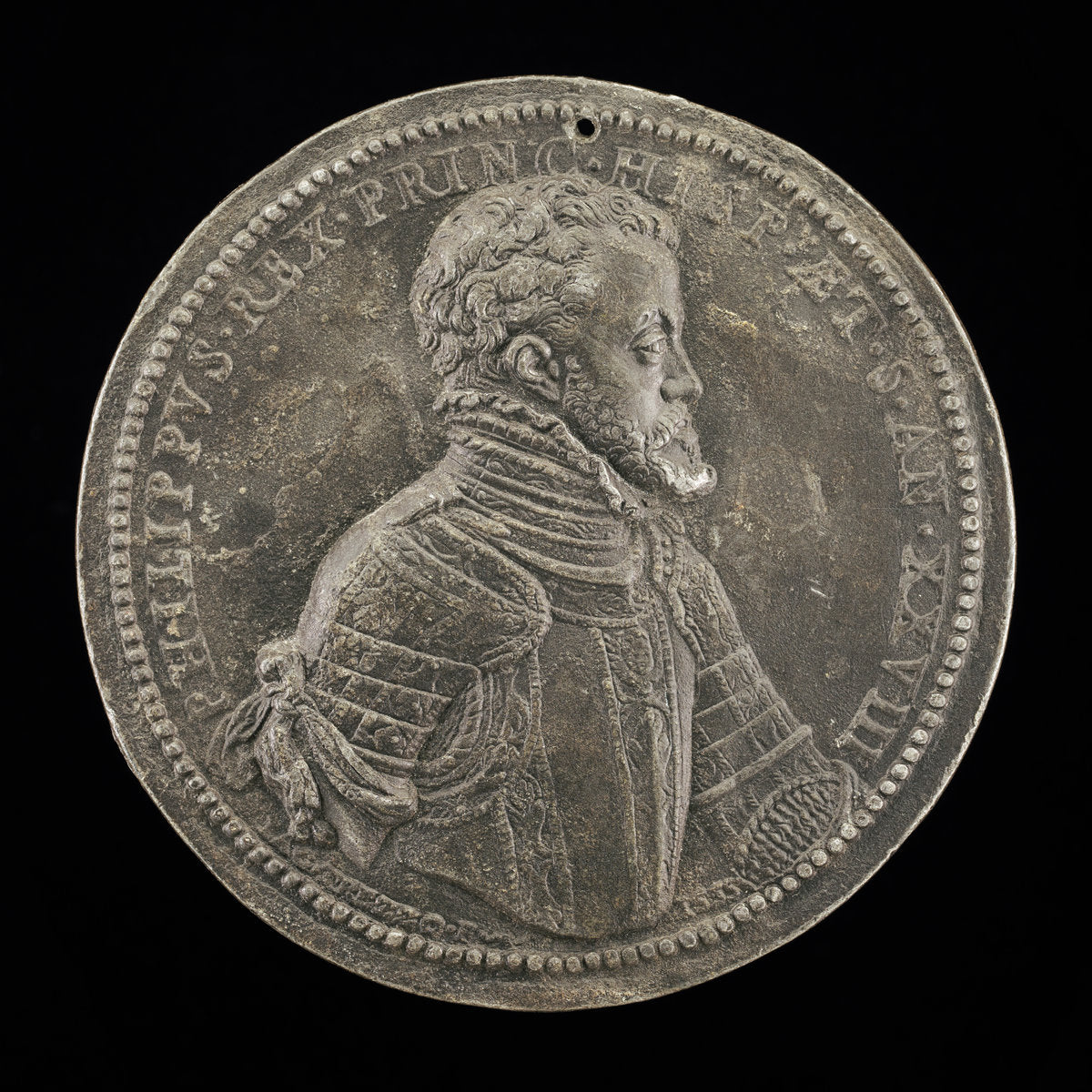 Philip II, 1527-1598, King of Spain 1556 by Jacopo Nizzola da Trezzo (Milanese, 1515/1519 - 1589), 16X12"(A3)Poster Print