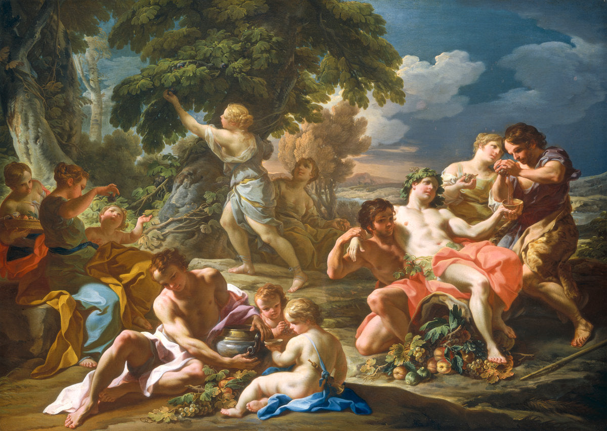 Autumn by Corrado Giaquinto (Italian, 1703 - 1766), 16X12"(A3)Poster Print