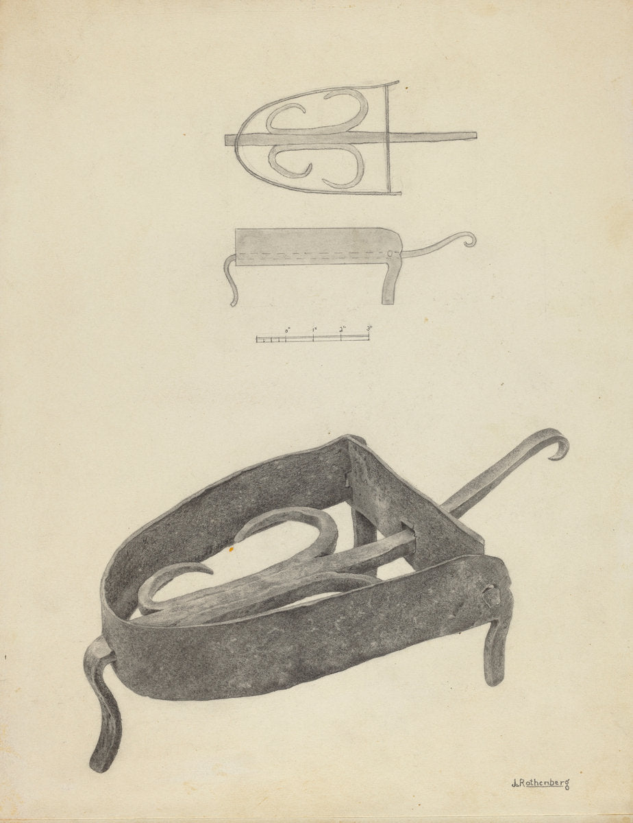 Flat Iron Holder by Joseph Rothenberg (American, active c. 1935), 16X12"(A3)Poster Print