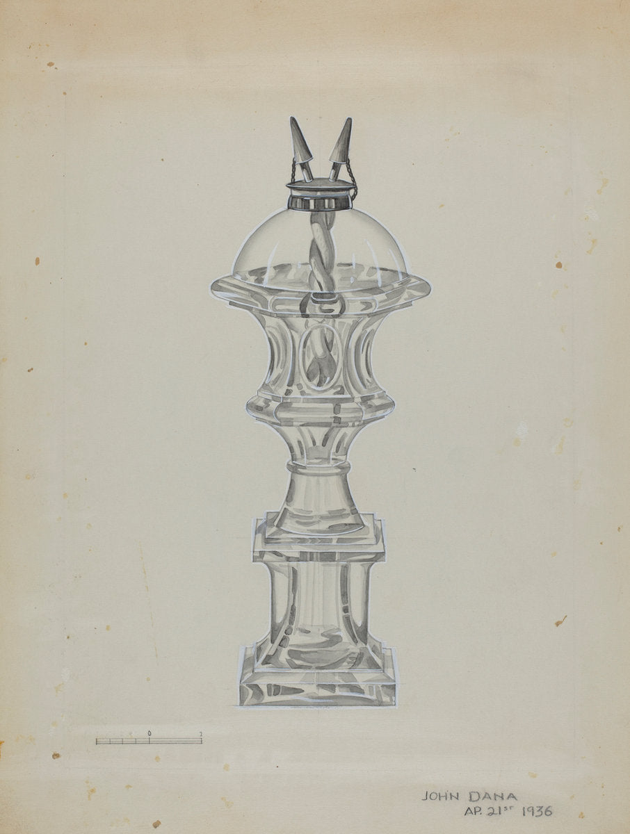 Lamp by John Dana (American, active c. 1935), 16X12"(A3)Poster Print