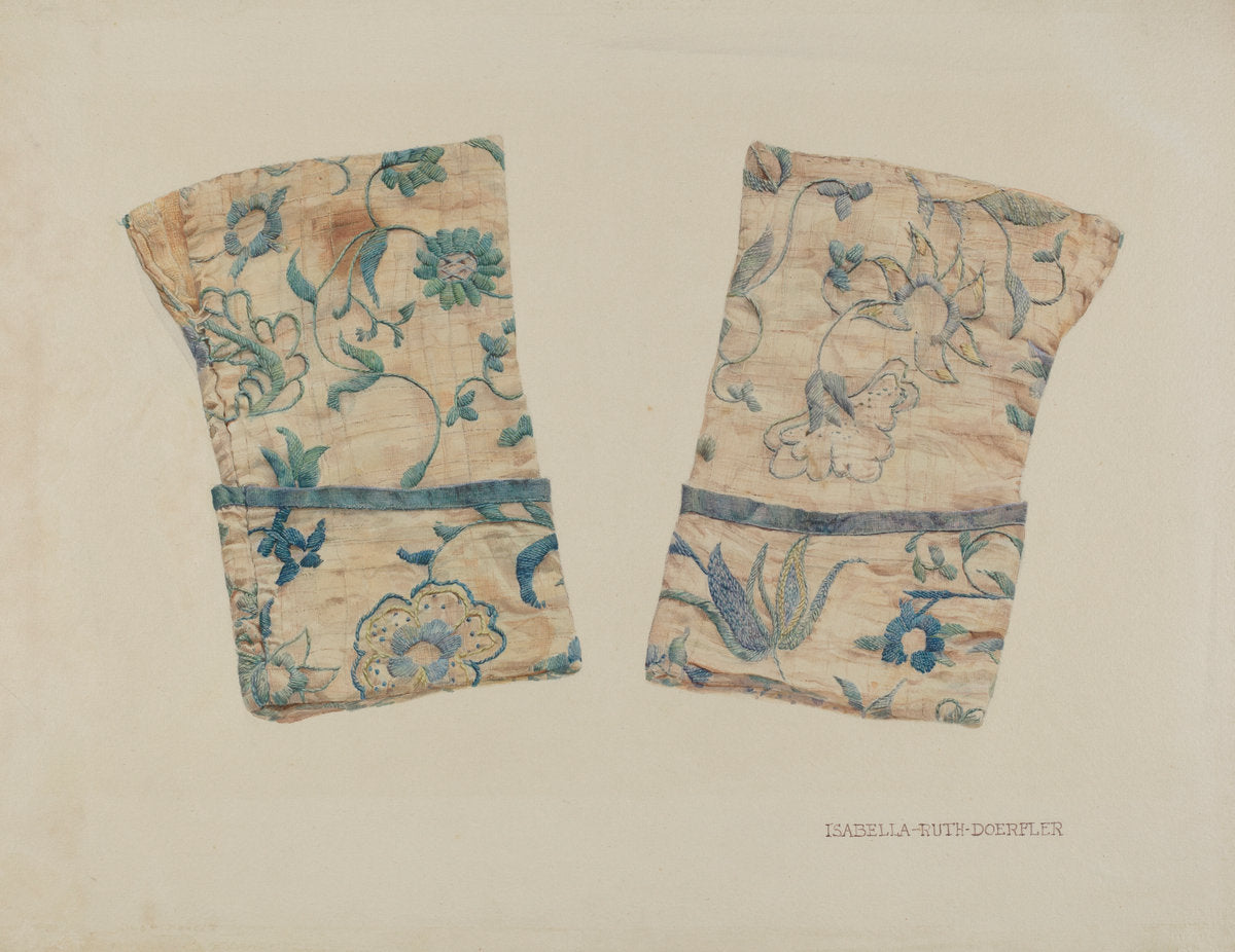 Linen Cuffs by Isabella Ruth Doerfler (American, active c. 1935), 16X12"(A3)Poster Print