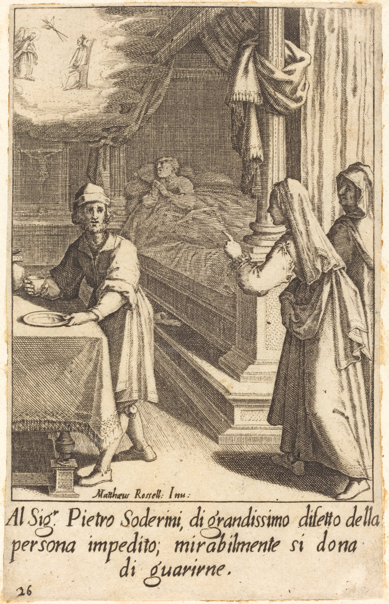 Pietro Soderini by Jacques Callot after Matteo Rosselli (French, 1592 - 1635), 16X12"(A3)Poster Print