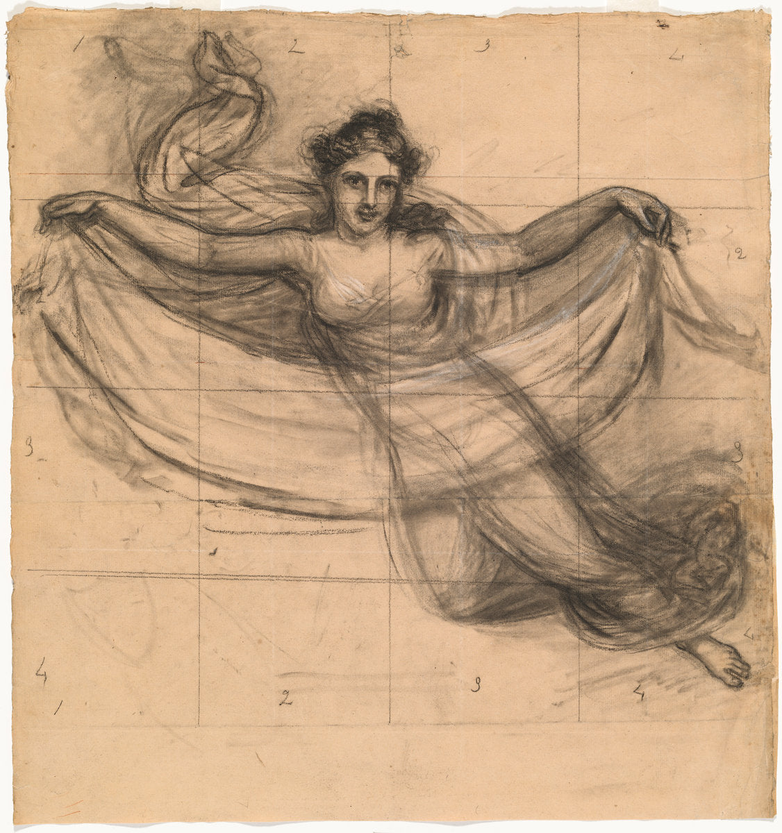 A Muse by John Vanderlyn (American, 1775 - 1852), 16X12"(A3)Poster Print