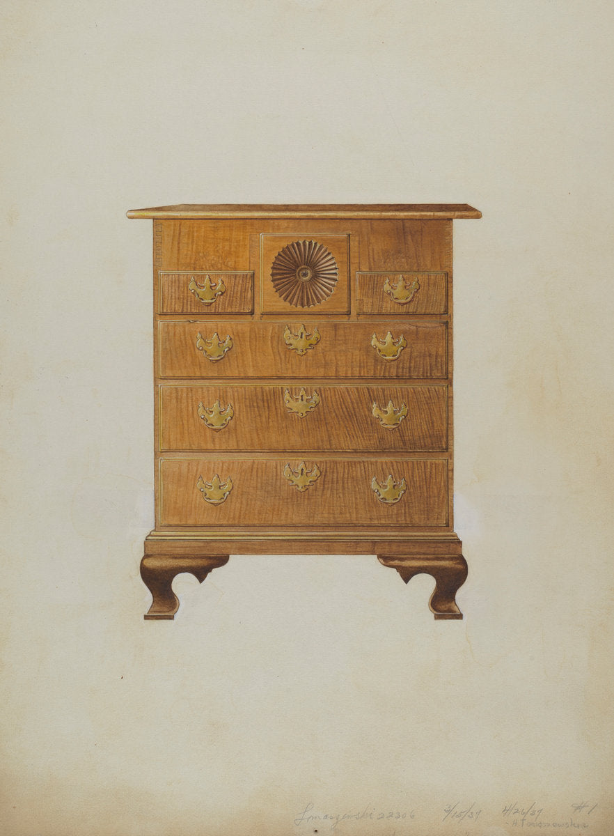 Lowboy by Henry Tomaszewski (American, 1918 - 1998), 16X12"(A3)Poster Print