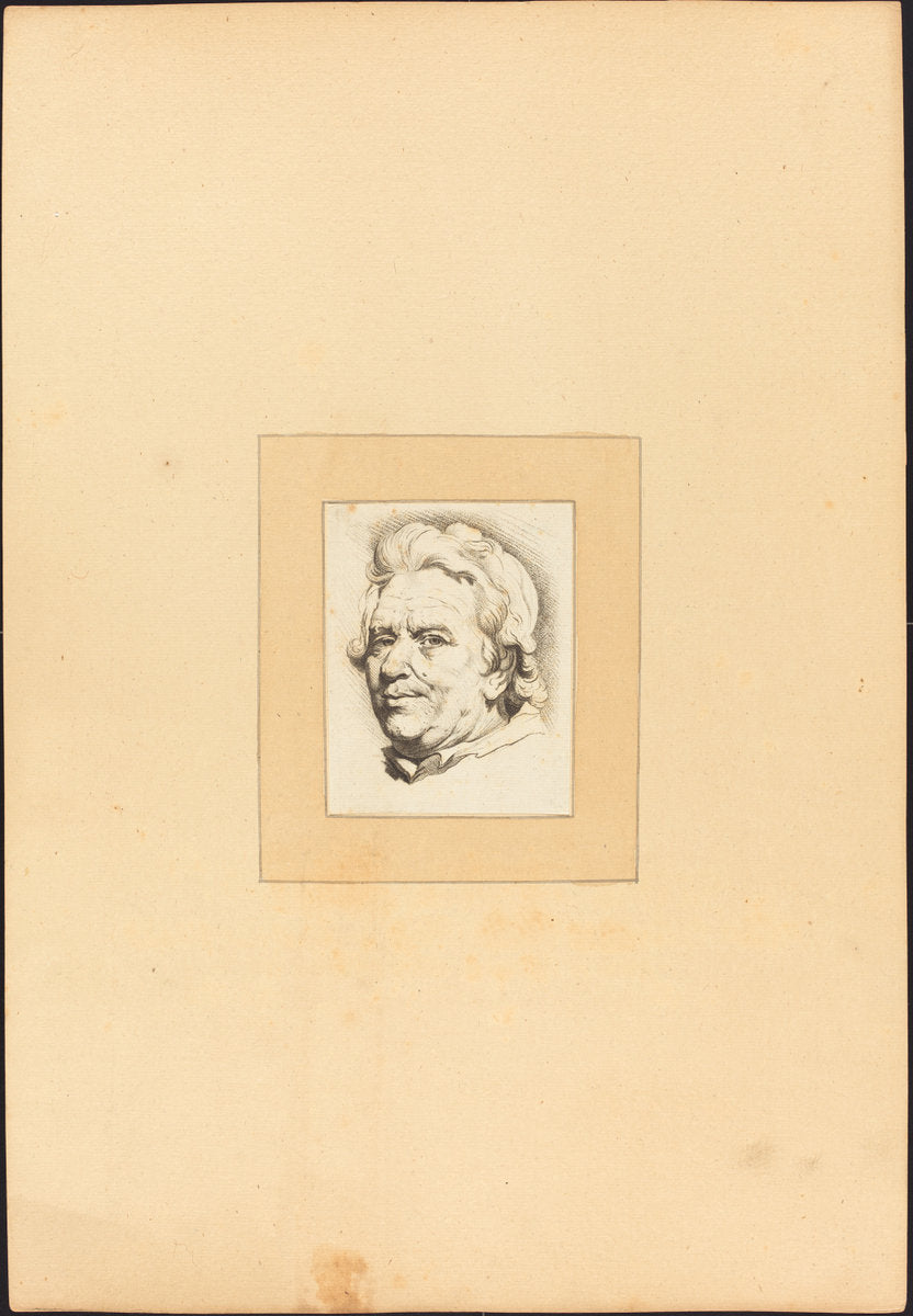 Head of a Man by Johann Gottlieb Prestel after Anton Joseph Prenner (German, 1739 - 1808), 16X12"(A3)Poster Print