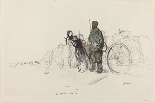Le replis boche by Jean-Louis Forain (French, 1852 - 1931), 16X12"(A3)Poster Print