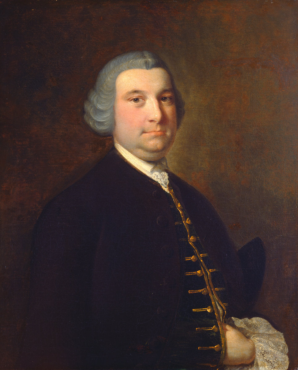 Portrait of a Gentleman by Joseph Wright (British, 1734 - 1797), 16X12"(A3)Poster Print