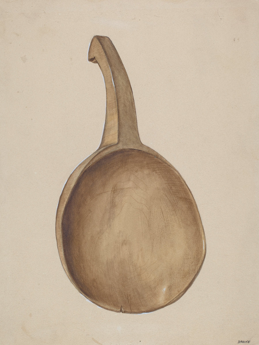 Butter Paddle by James Drake (American, active c. 1935), 16X12"(A3)Poster Print