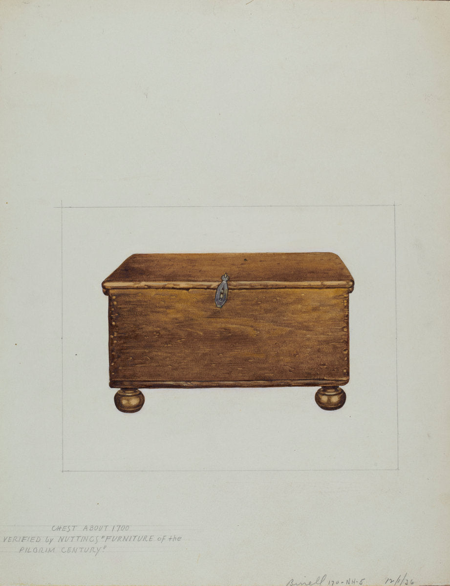 Sea Chest by Robert Birrell and Donald Donovan (American, active c. 1935), 16X12"(A3)Poster Print