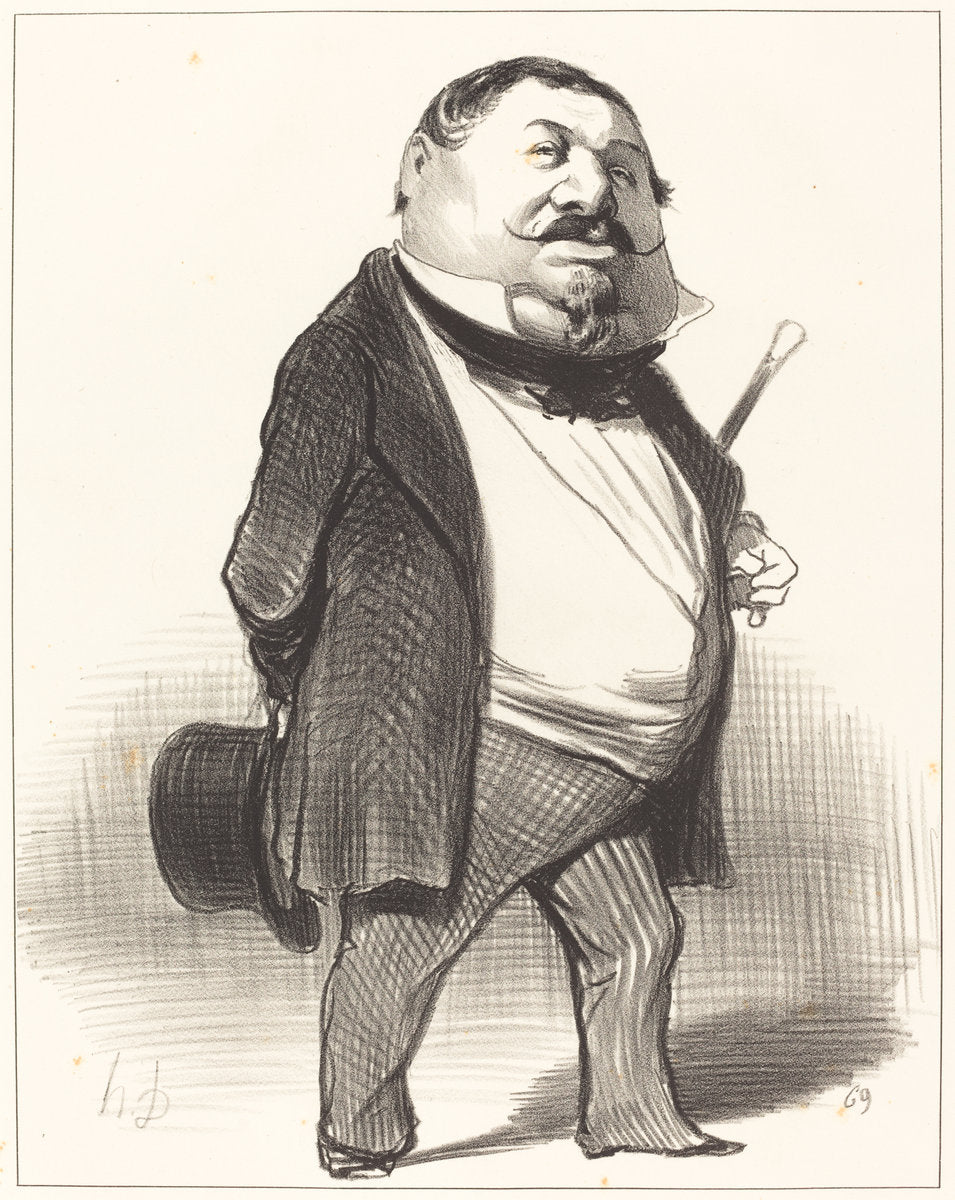 Prince Lucien Murat by Honoré Daumier (French, 1808 - 1879), 16X12"(A3)Poster Print