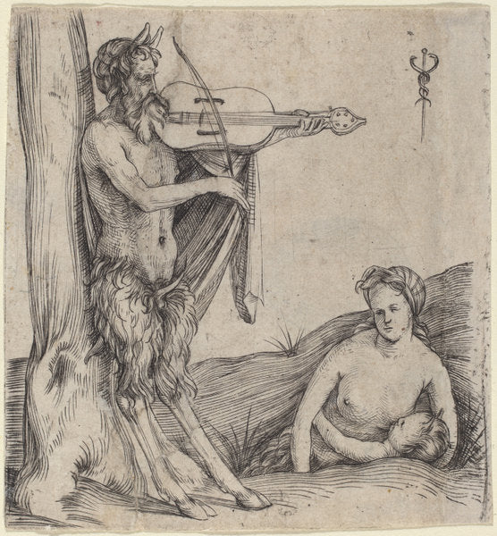 Satyr's Family by Jacopo de' Barbari (Italian, c. 1460/1470 - 1516 or before), 16X12"(A3)Poster Print