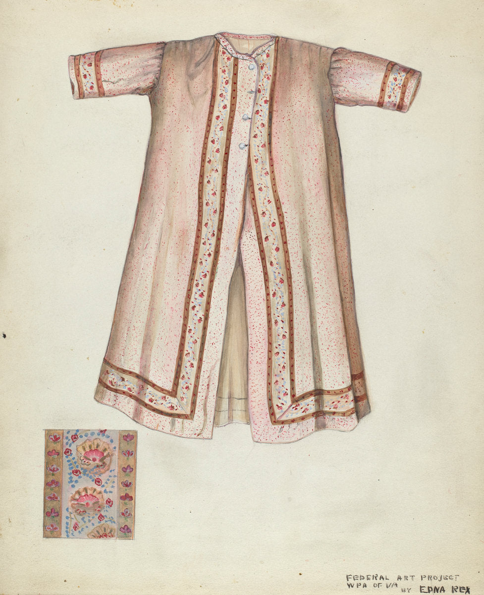 Boy's Dressing Gown by Edna C. Rex (American, active c. 1935), 16X12"(A3)Poster Print