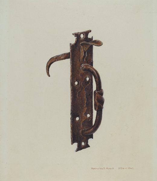 Norfolk Latch by Henrietta S. Hukill (American, active c. 1935), 16X12"(A3)Poster Print