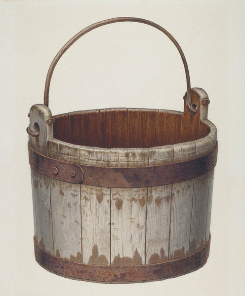 Bucket by Edward Bashaw (American, active c. 1935), 16X12"(A3)Poster Print